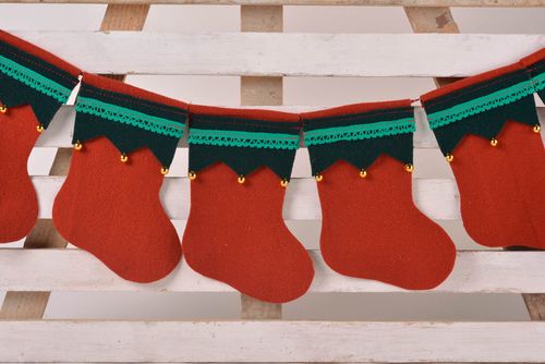 Handmade Christmas decoration wool Christmas garland small gifts for decor only - MADEheart.com