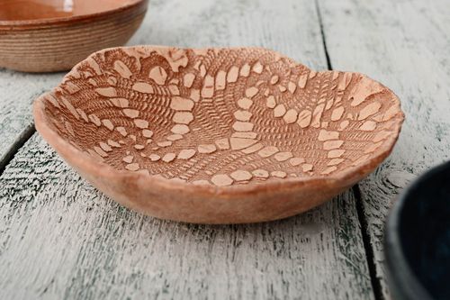 7 cookies bowl with a handmade molded ornament for table décor 8 oz, 0,7 lb - MADEheart.com