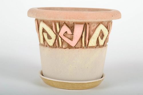 Ceramic flowerpot Borovik - MADEheart.com