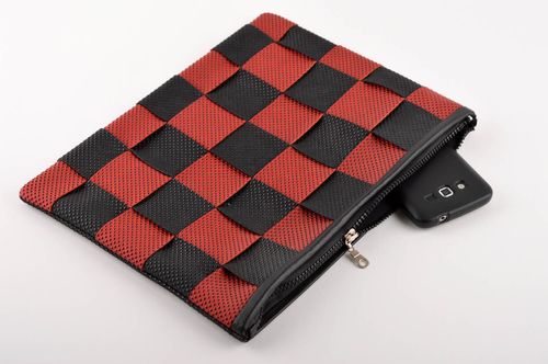 Designer Tasche handgefertigt Clutch Tasche Accessoire für Frauen kariert - MADEheart.com