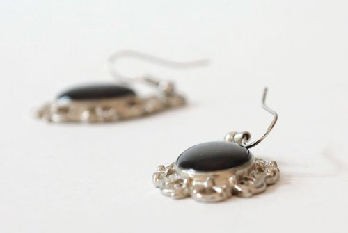 Earrings made of epoxy and polymer clay - MADEheart.com