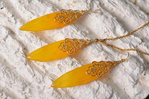 Handgemachte Blätter Ohrringe Schmuck Anhänger grelle Frauen Accessoires - MADEheart.com