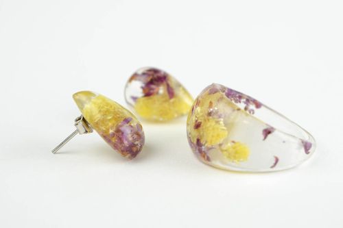 Juego de bisutería artesanal accesorios para mujer elegantes regalo original - MADEheart.com