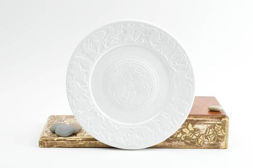 Plato decorativos de yeso hecho a mano decoración de pared adorno para casa - MADEheart.com