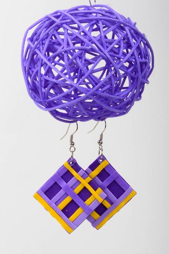 Handmade earrings polymer clay designer jewelry fashion earrings gifts for girls - MADEheart.com