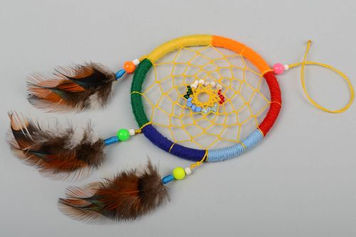 Handmade Dreamcatcher wall hanging home amulet for decorative use only - MADEheart.com