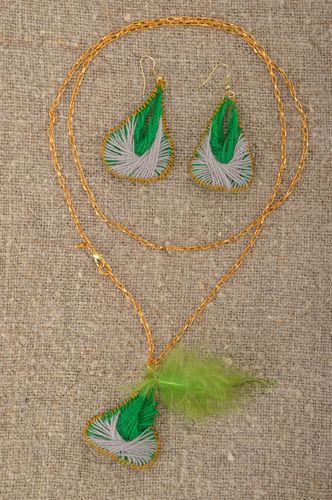 Frauen Accessoire handgeschaffen Schmuck Ohrringe modisch Halskette für Frauen - MADEheart.com