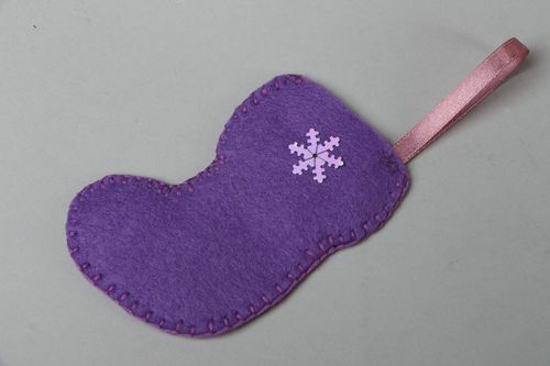 Fabric Christmas toy Boot - MADEheart.com