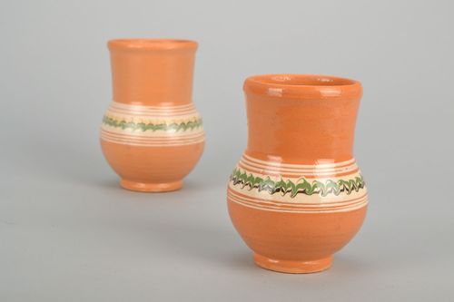 30 oz ceramic classic style milk jug in terracotta color 0,9 lb - MADEheart.com