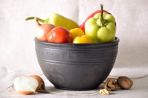 Große Schüssel aus Ton - MADEheart.com