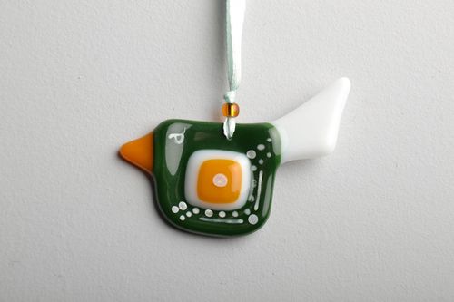 Glass pendant Bird - MADEheart.com