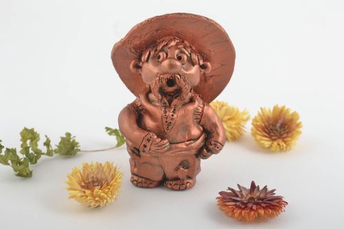 Unusual handmade ceramic figurine decorative statuette room decor ideas - MADEheart.com