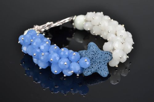 Bracelet en pierres naturelles original fait main - MADEheart.com
