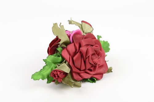 Handmade designer accessory elegant flower hair clip feminine cute hair clip - MADEheart.com