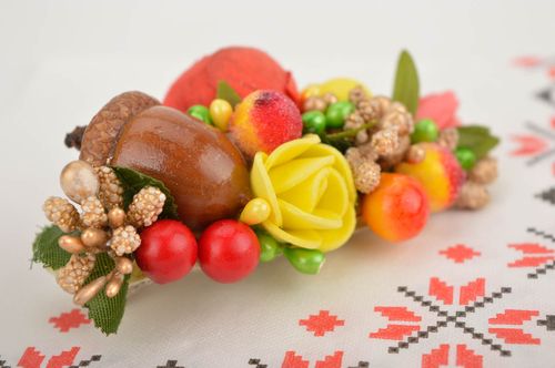 Pasador para el pelo hecho a mano adorno para peinado accesorio de mujer - MADEheart.com