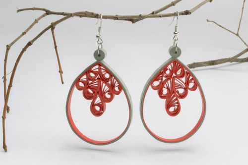 Pendientes originales de papel - MADEheart.com