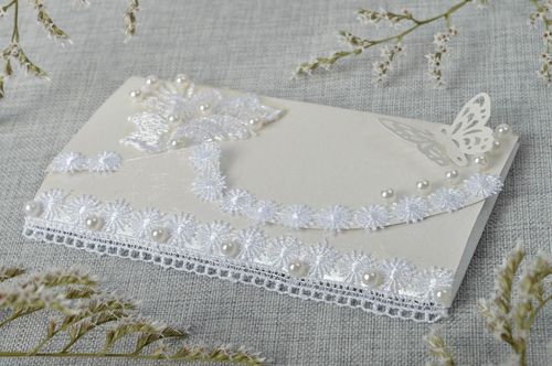 Handmade schöne Grußkarte Verpackung für Geldgeschenk kreative Geschenkidee zart - MADEheart.com