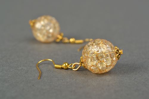 Handmade ball earrings - MADEheart.com
