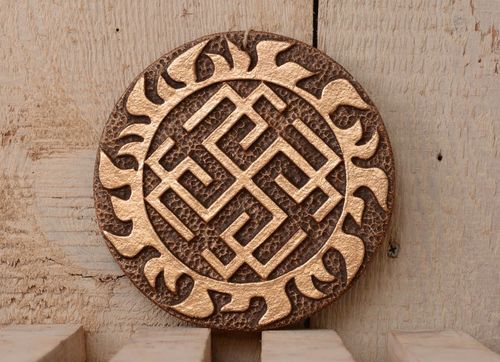 Pingente talismã artesanal de interior de cerâmica para decoração da casa Rodimich - MADEheart.com