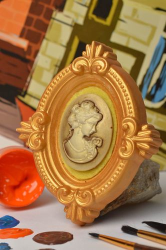 Handmade designer fridge magnet unusual gypsum souvenir stylish magnet - MADEheart.com