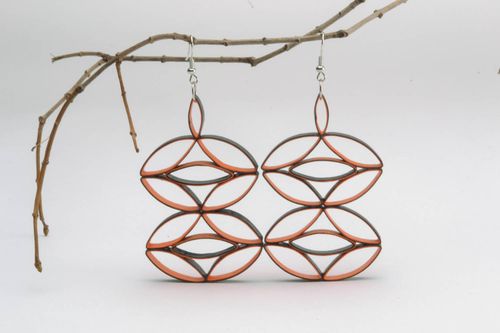 Große Papier-Ohrringe - MADEheart.com