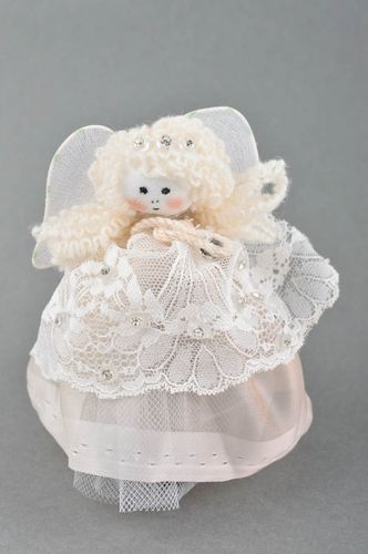Peluche Ange en tissu Jouet fait main design original Déco chambre fille - MADEheart.com