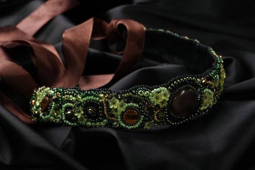 Belt with natural stones - MADEheart.com