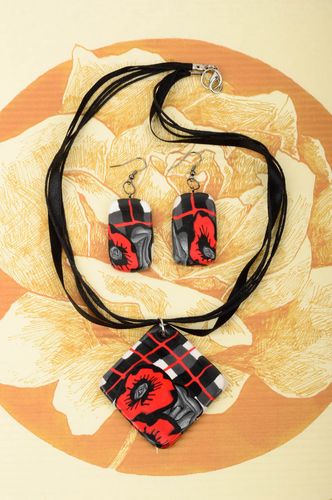 Juego de bisutería artesanal accesorios para mujer elegantes regalo original - MADEheart.com