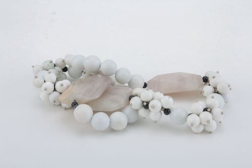 Unusual necklace with natural stone - MADEheart.com