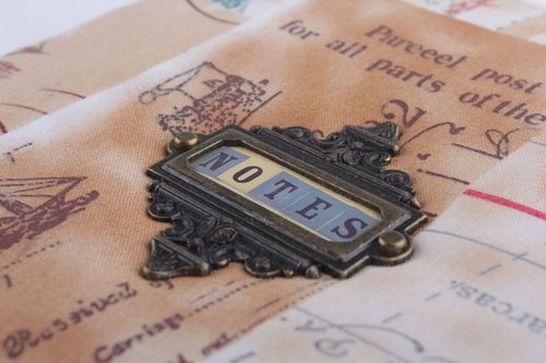 Carnet de notes fait main original - MADEheart.com