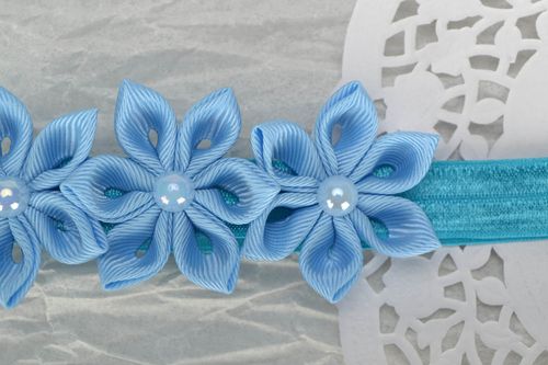 Fita para cabelo com flores acessórios para cabelo artesanais - MADEheart.com