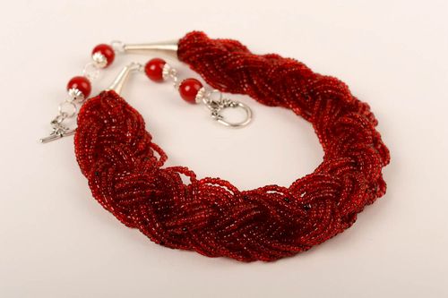 Collier en perles de rocaille Bijou fait main Accessoire original pour femme  - MADEheart.com