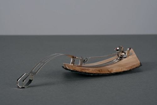 fivela de couro para cabelo - MADEheart.com