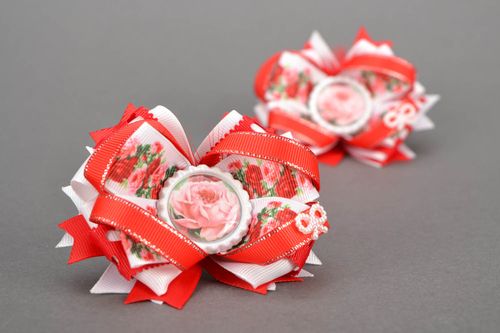 Homemade scrunchies Tea Rose - MADEheart.com