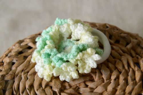 Goma para el pelo hecha a mano tejida regalo original accesorio de moda  - MADEheart.com