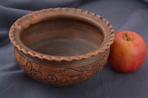 Handmade ceramic bowl decoration for home handmade tableware accessory for home  - MADEheart.com