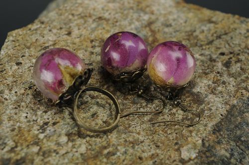 Parure de bijoux fantaisie Boutons de roses - MADEheart.com