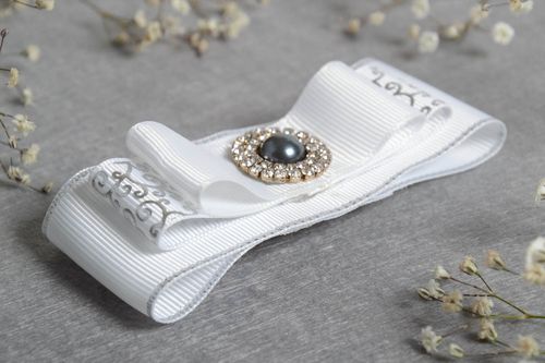 Handmade Frisur Haarspange Schleifen Haarspange Mode Accessoire mit Halbperle  - MADEheart.com