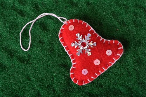 Décoration de Noël Déco fait main Idée déco Noël cloche suspension belle - MADEheart.com