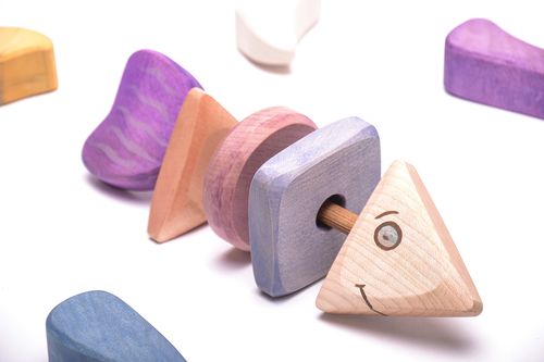 Wooden toy Fish - MADEheart.com