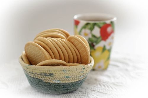 Beautiful handmade textile candy bowl unusual kitchen designs patchwork ideas - MADEheart.com