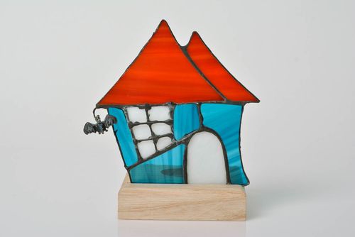 Handmade Teelichthalter aus Glas Kerzenständer aus Glas Haus Dekor originell  - MADEheart.com