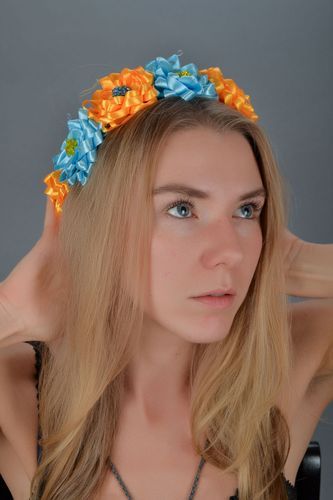 Couronne de fleur originale faite main Patriote - MADEheart.com