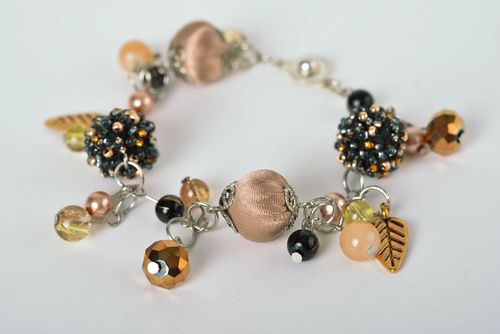 Handmade elegant jewelry unusual designer accessory elegant wrist bracelet - MADEheart.com