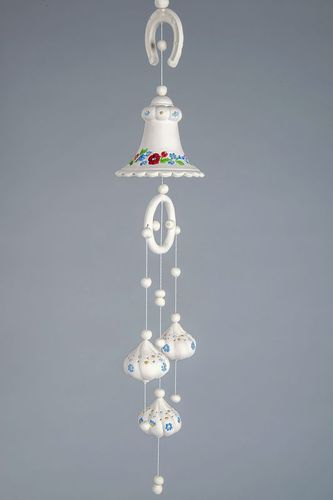Ceramic bells poppies and horseshoe - MADEheart.com