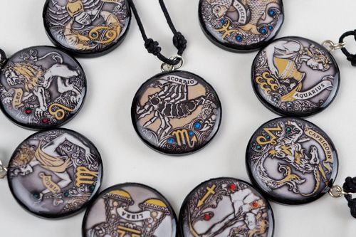 Handmade Hals Anhänger Polymer Clay Schmuck Designer Anhänger Skorpion - MADEheart.com