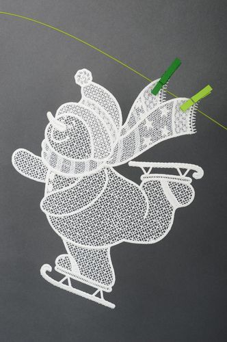 Schneemann Tannenbaum Schmuck handmade Deko für Weihnachten Deko Anhänger lustig - MADEheart.com