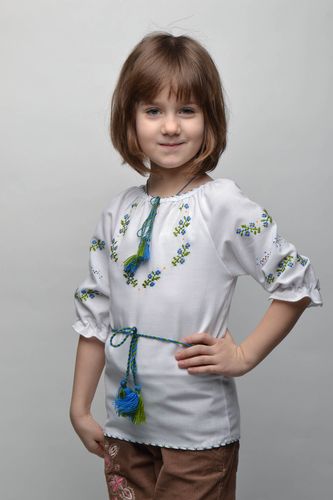 Ethnic embroidered shirt for 5-7 years old girl - MADEheart.com