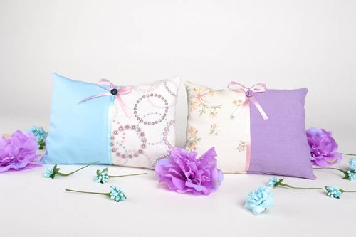 Homemade home decor 2 sachet pillows scented sachets homemade gifts for friends - MADEheart.com