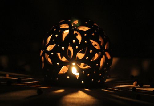 Round ceramic candlestick - MADEheart.com
